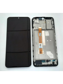 Pantalla lcd para Vivo Y55 5G mas tactil negro mas marco negro calidad premium