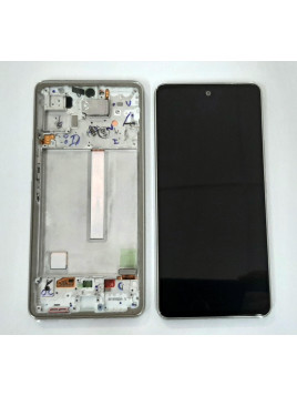 Pantalla lcd para Samsung Galaxy A53 5G SM-A536 GH82-28024B mas tactil negro mas marco blanco Service Pack