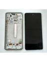 Pantalla lcd para Samsung Galaxy A53 5G SM-A536 GH82-28024B mas tactil negro mas marco blanco Service Pack