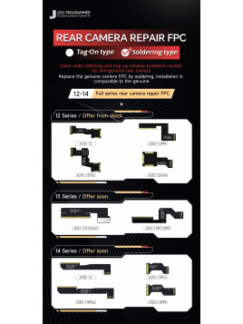 JC flex FPC iPhone 12 sin componentes para reparación camara (necesita soldar)