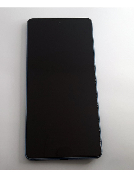 Pantalla lcd para Xiaomi Poco F5 5G ,as tactil negro mas marco azul calidad premium