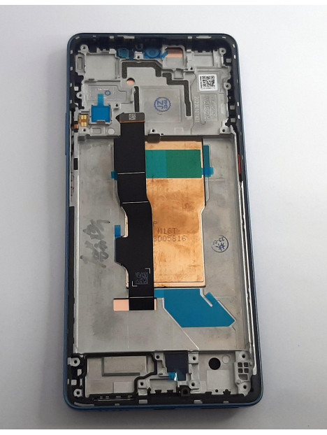 Pantalla lcd para Xiaomi Poco F5 5G ,as tactil negro mas marco azul calidad premium