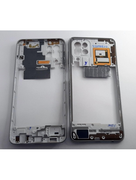 Carcasa trasera o marco plata para Samsung Galaxy M32 SM-M325F 2021 calidad premium