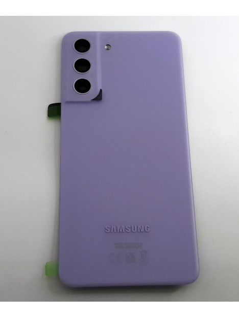 Tapa trasera o tapa bateria violeta para Samsung Galaxy S21 FE SM-G990F GH82-26156D Service Pack