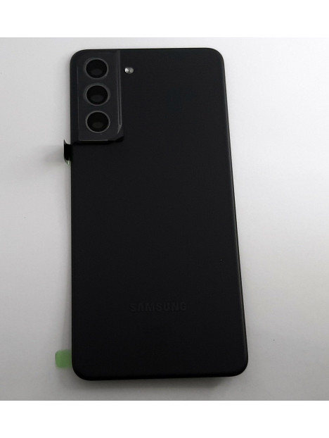 Tapa trasera o tapa bateria negra para Samsung Galaxy S21 FE SM-G990F GH82-26156A Service Pack
