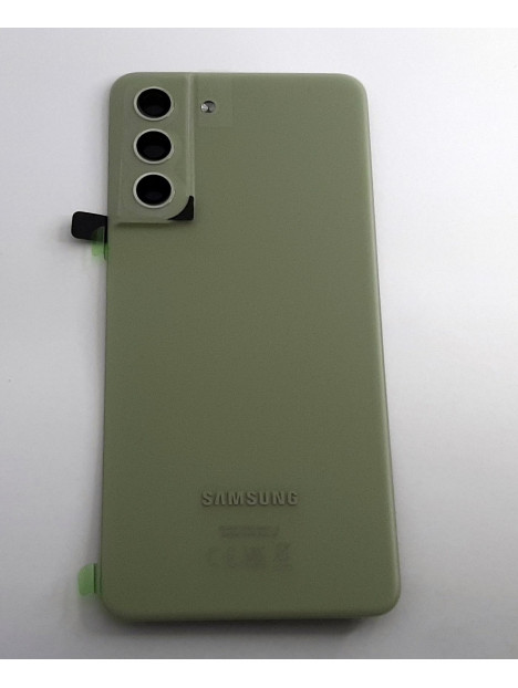 Tapa trasera o tapa bateria crema para Samsung Galaxy S21 FE SM-G990F GH82-26156C Service Pack