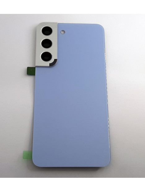 Tapa trasera o tapa bateria azul para Samsung Galaxy S22 5G SM-S901F GH82-27434H Service Pack