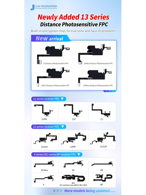 JC Flex reparación sensor de distancia fotosensitivo FPC iPhone 13 Pro