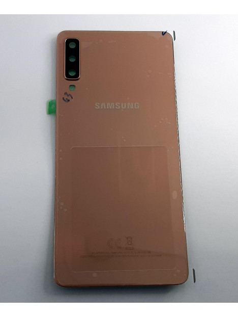 Tapa trasera o tapa bateria dorada para Samsung Galaxy A7 2018 SM-A750F GH82-17829C Service Pack