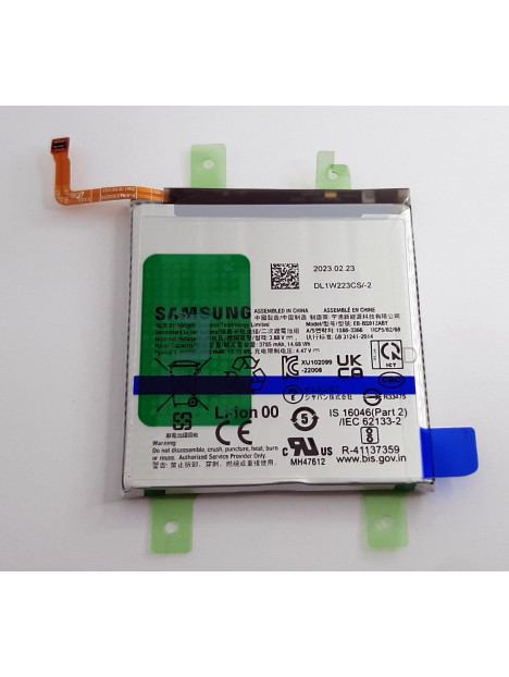 Bateria EB-BS912ABY para Samsung Galaxy S23 SM-S911B GH82-30483A Service Pack