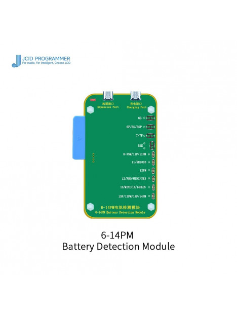 Módulo de detección de batería series 6 14PM para lectura y escritura de baterías de iPhone y iPad - JCID