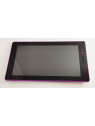 Pantalla lcd para Lenovo Tab 3 710f mas tactil negro mas marco purpura calidad premium
