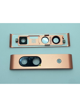 Cubierta camara mas cristal naranja para Google Pixel 7A calidad premium