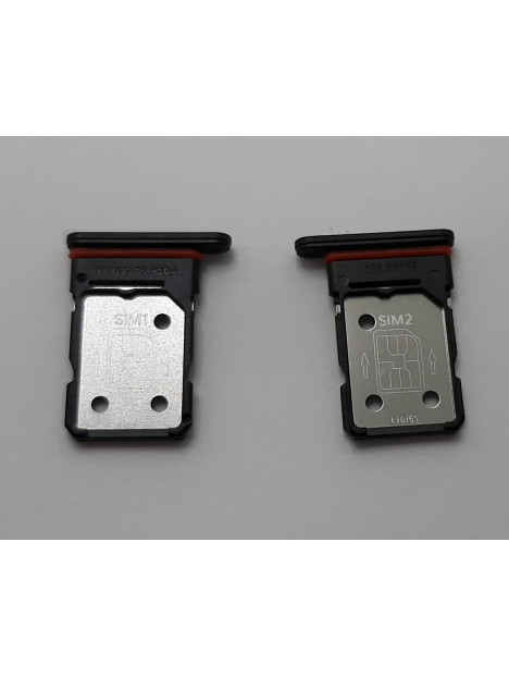 Soporte o bandeja dual sim negra para Oneplus 10T CPH2415 calidad premium