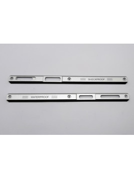 Set 2 embellecedor lateral plata para Blackview BV9200 calidad premium