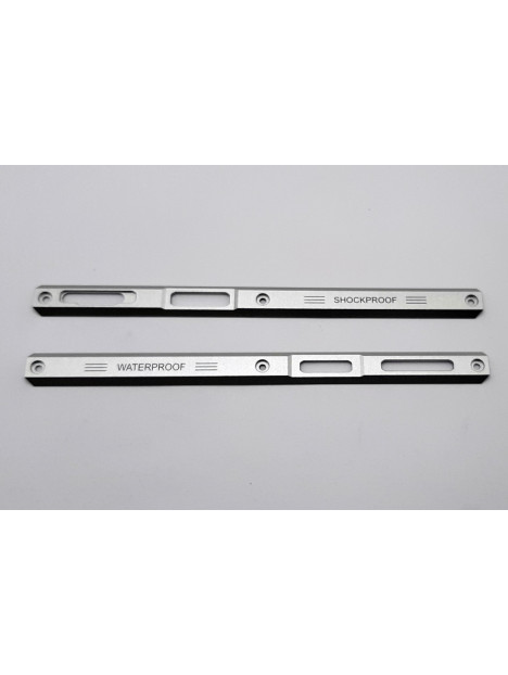 Set 2 embellecedor lateral plata para Blackview BV9200 calidad premium