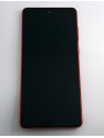 Pantalla soft oled para Samsung Galaxy N770 N770F NOTE 10 Lite mas tactil negro mas marco rojo compatible