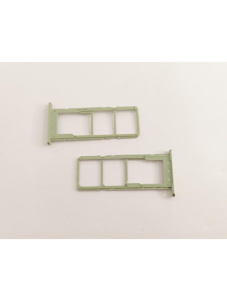 Soporte o bandeja sim verde para Samsung Galaxy A14 4G A145 GH81-23523A Service Pack