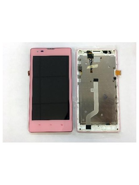 Xiaomi Redmi 1s 3G pantalla lcd + tactil rosa + marco origin