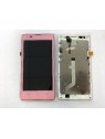 Xiaomi Redmi 1s 3G pantalla lcd + tactil rosa + marco origin