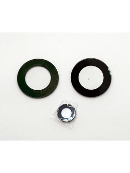 Set 3 cristal camara negro para Realme 9I RMX3491 calidad premium