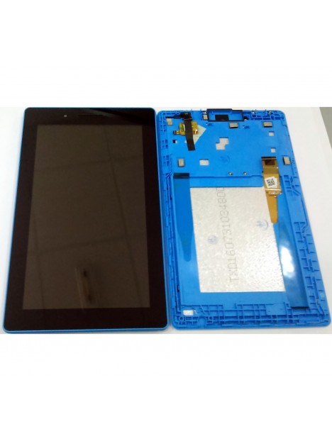 Lenovo Tab 3 710f pantalla lcd + tactil negro + marco azul premium