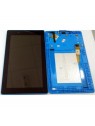 Lenovo Tab 3 710f pantalla lcd + tactil negro + marco azul premium
