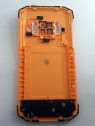 Carcasa trasera o tapa trasera negra naranja para Doogee S96 GT