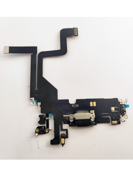 Flex puerto carga negro para IPhone 14 Pro compatible