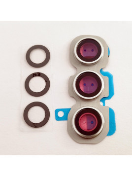 Cubierta camara mas cristal plata para Samsung Galaxy A34 5G A346B calidad premium