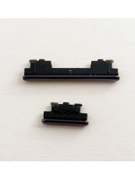 Set 2 botones negros para Samsung Galaxy A72 SM-A725 calidad premium