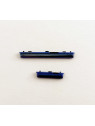 Set 2 botones azules para Samsung Galaxy A41 SM-A415F SM-A415 A415F A415 calidad premium
