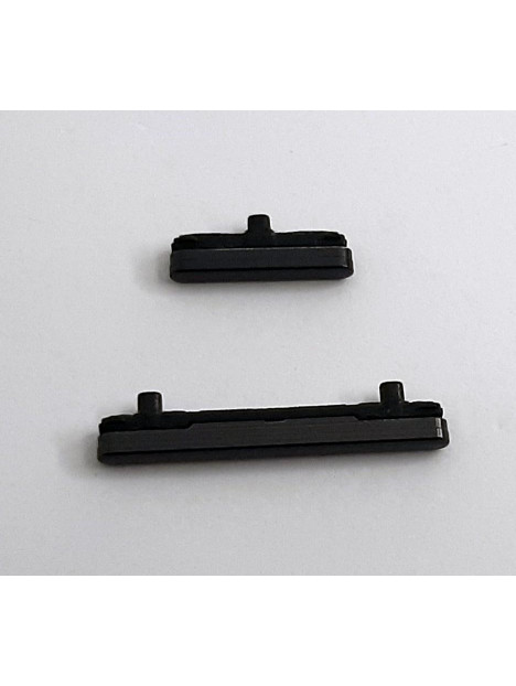 Set 2 botones negros para Samsung Galaxy S22 Ultra S908 calidad premium