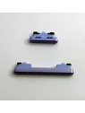 Set 2 botones purpura para Samsung Galaxy S21 FE G990B calidad premium