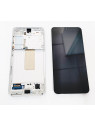 Pantalla LCD mas tactil negro para Samsung galaxy s23 5G SM-911B GH82-30480F 30481F mas marco plata service pack