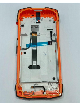 Pantalla lcd para Blackview BV9300 mas tactil negro mas marco naranja calidad premium