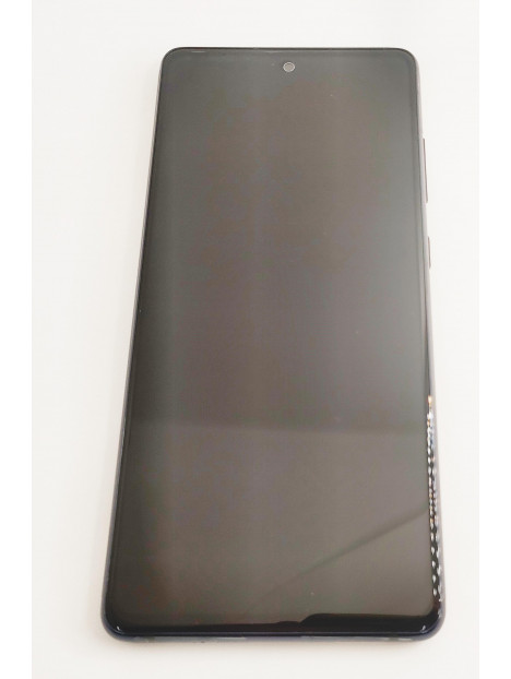 Pantalla LCD mas tactil negro para Samsung Galaxy S20 FE 4G 5G SM-G780F GH82-24214A mas marco azul service pack