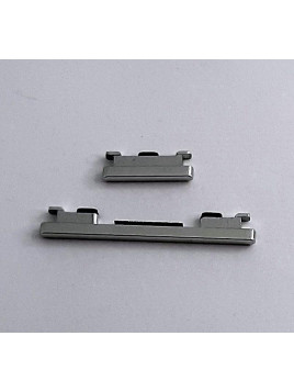 Set 2 Botones laterales plata para Xiaomi MI Note 10 calidad premium