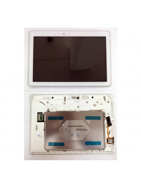 Lenovo tab 2 a10-70f a10-70l pantalla lcd + tactil blanco + marco premium