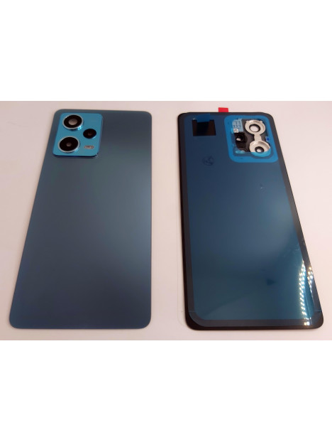 Tapa trasera o tapa bateria azul para Xiaomi Redmi Note 12 Pro 5G mas cubierta camara CSL