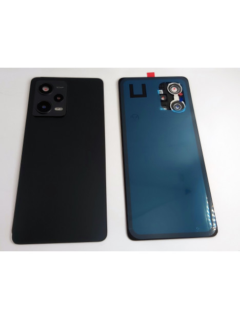 Tapa trasera o tapa bateria negra para Xiaomi Redmi Note 12 Pro 5G mas cubierta camara CSL