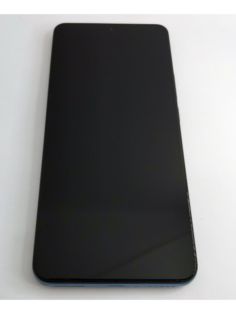 Pantalla lcd para Xiaomi 12T 12T Pro mas tactil negro mas marco azul calidad premium