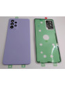Tapa trasera o tapa bateria violeta para Samsung Galaxy A52s 5G A528 mas cubierta camara