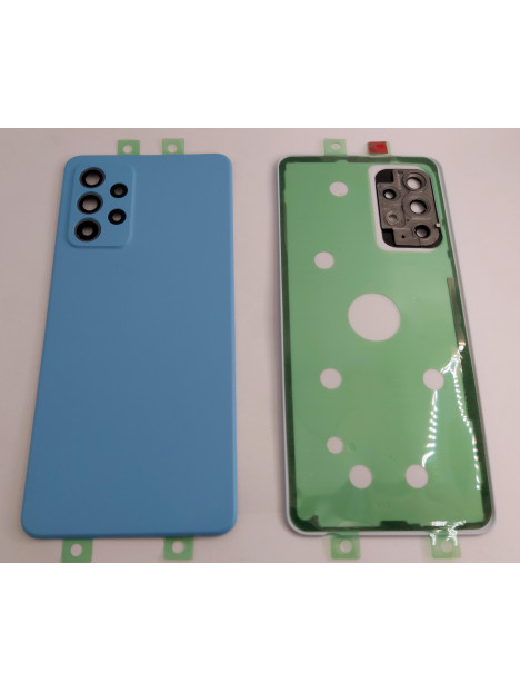 Tapa trasera o tapa bateria azul para Samsung Galaxy A52s 5G A528 mas cubierta camara