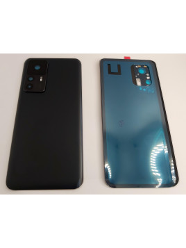 Tapa trasera o tapa bateria negro para Xiaomi 12T / 12T Pro mas cubierta camara CSL