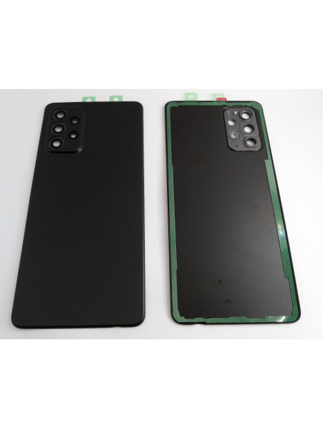 Tapa trasera o tapa bateria negra para Samsung Galaxy A72 A725F A72 5G mas cubierta camara