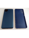 Carcasa trasera o tapa trasera azul para Samsung A12 SM-A125F mas cubierta camara