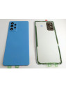 Tapa trasera o tapa bateria azul para Samsung Galaxy A72 A725F / A72 5G mas cubierta camara