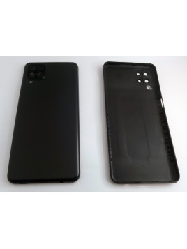 Carcasa trasera o tapa trasera negra para Samsung Galaxy A12 A125F mas cubierta camara