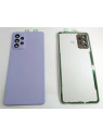 Tapa trasera o tapa bateria violeta para Samsung Galaxy A72 A725F / A72 5G mas cubierta camara